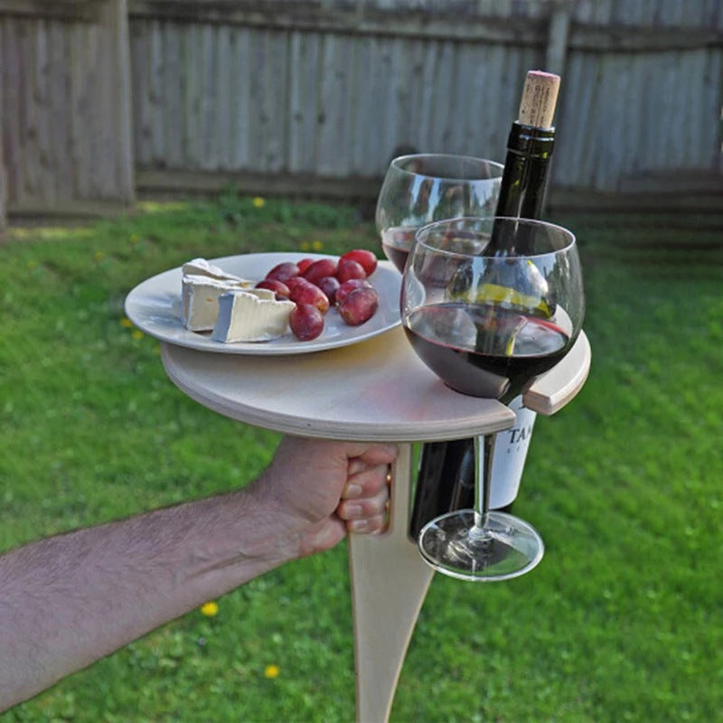 Folding Round Wine Table