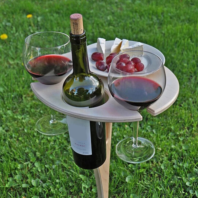 Folding Round Wine Table