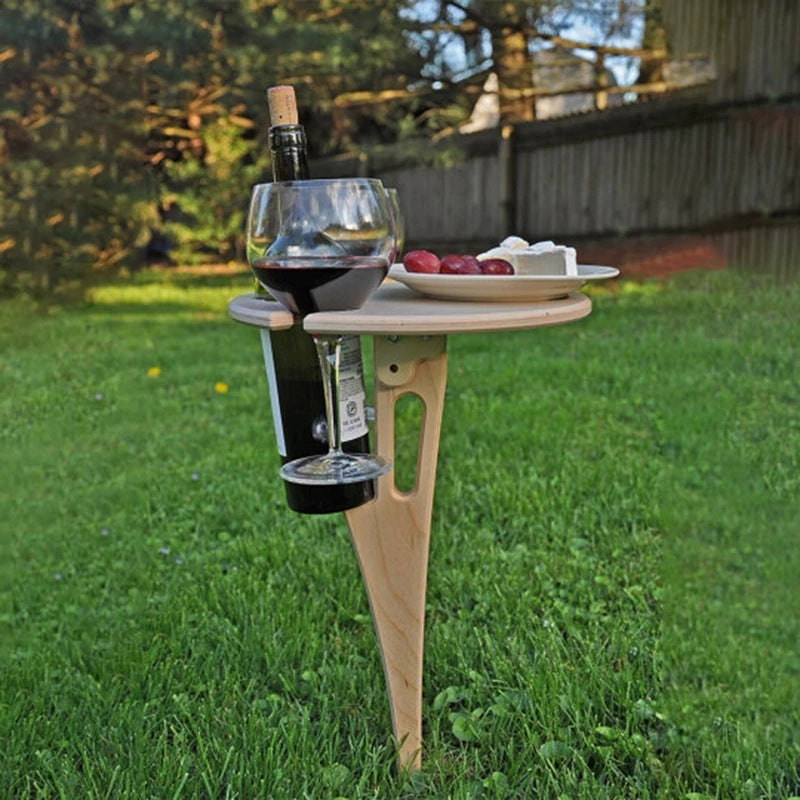 Folding Round Wine Table