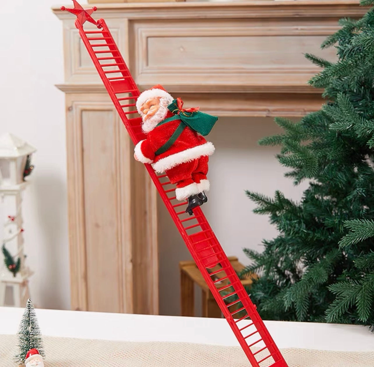 Lively Santa Clause Decorative Christmas Toys Set