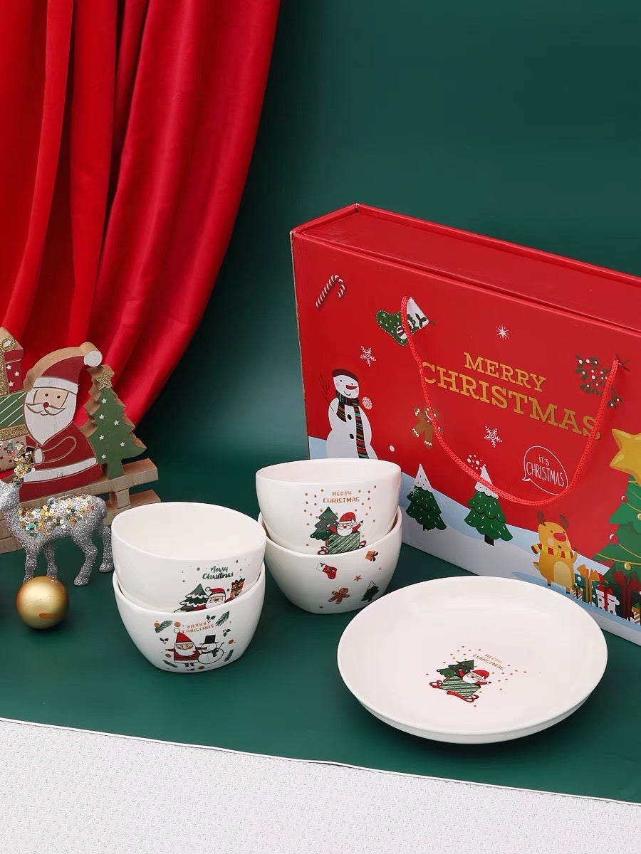 Ceramic Dishes Christmas Gift Set