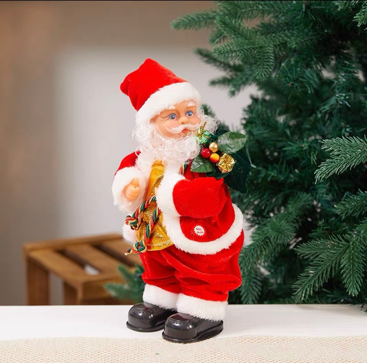 Lively Santa Clause Decorative Christmas Toys Set