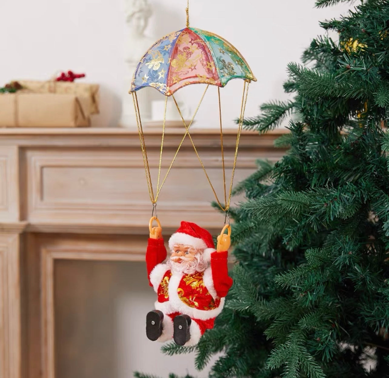 Lively Santa Clause Decorative Christmas Toys Set