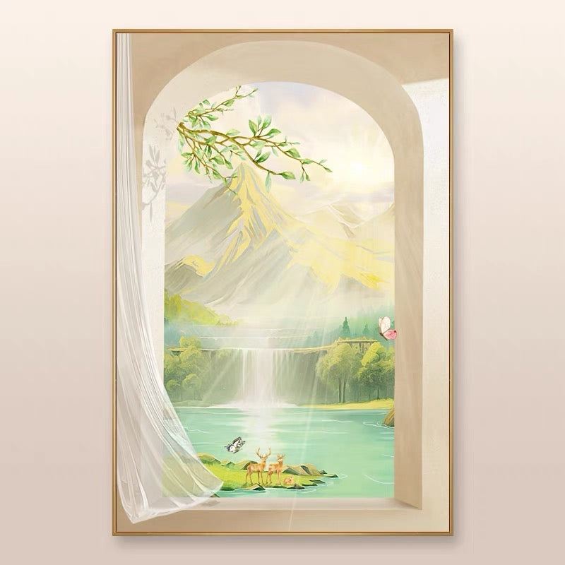 High-End Landscape Painting- Modern Hanging Painting- Wall Painting- Natural Wall Decor- Landscape Wall Arts