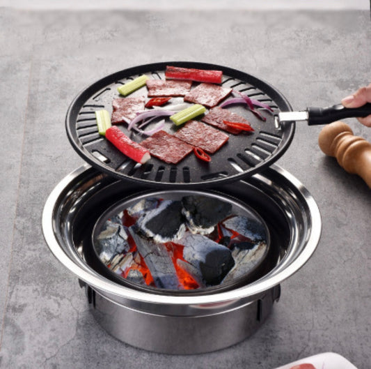 Non-sticky stainless still BBQ grill
