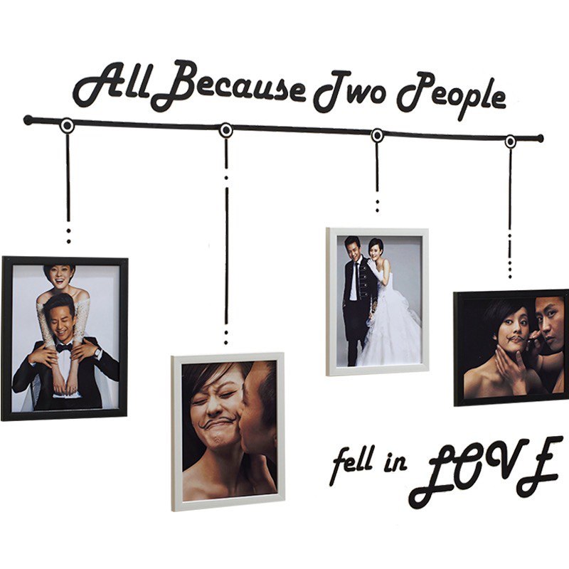 All Because Of Two People Fell In Love Photo Frames