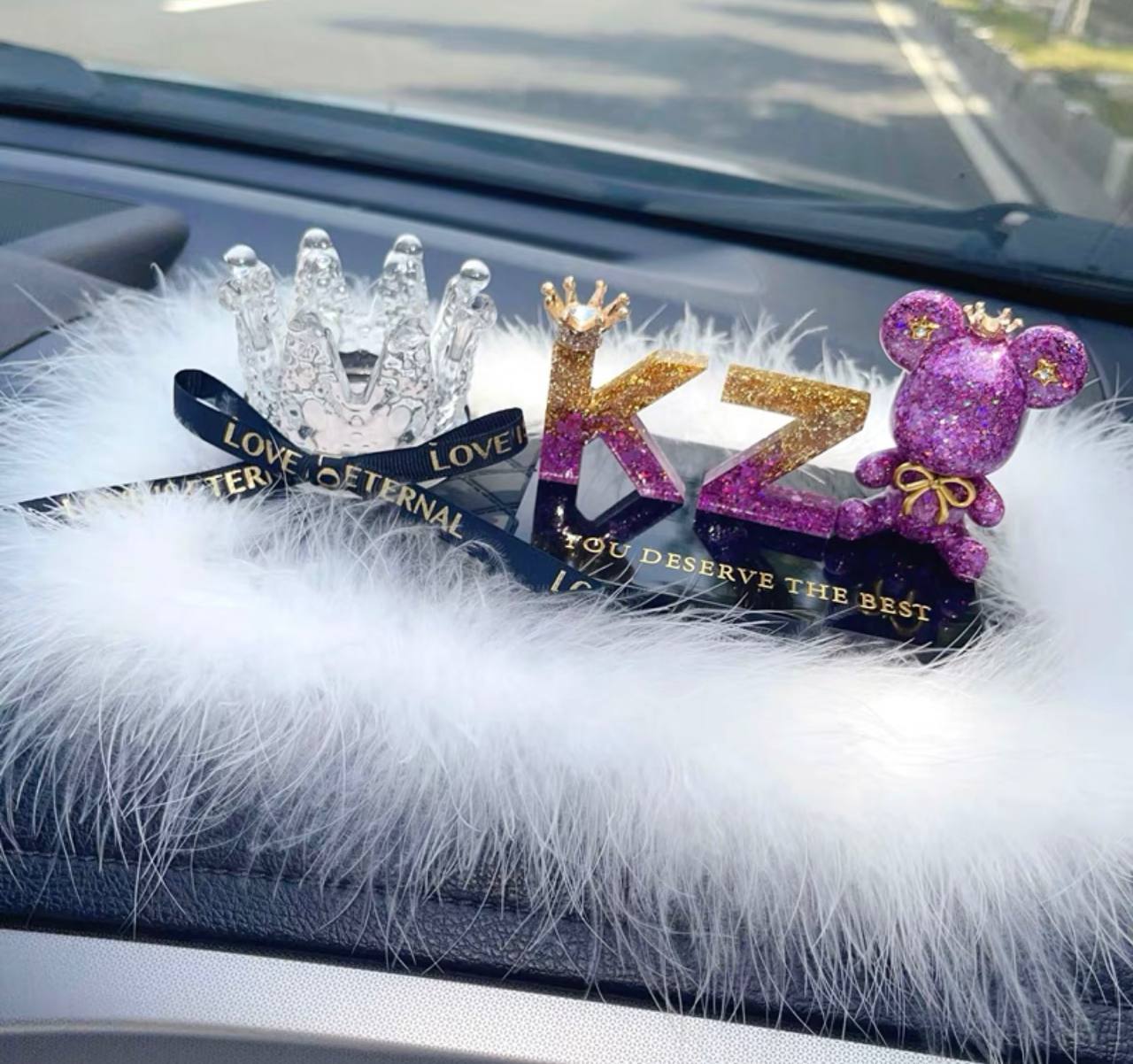 Luxurious Personalised Car Ornaments for wedding gifts, anniversary gifts, and birthday gifts