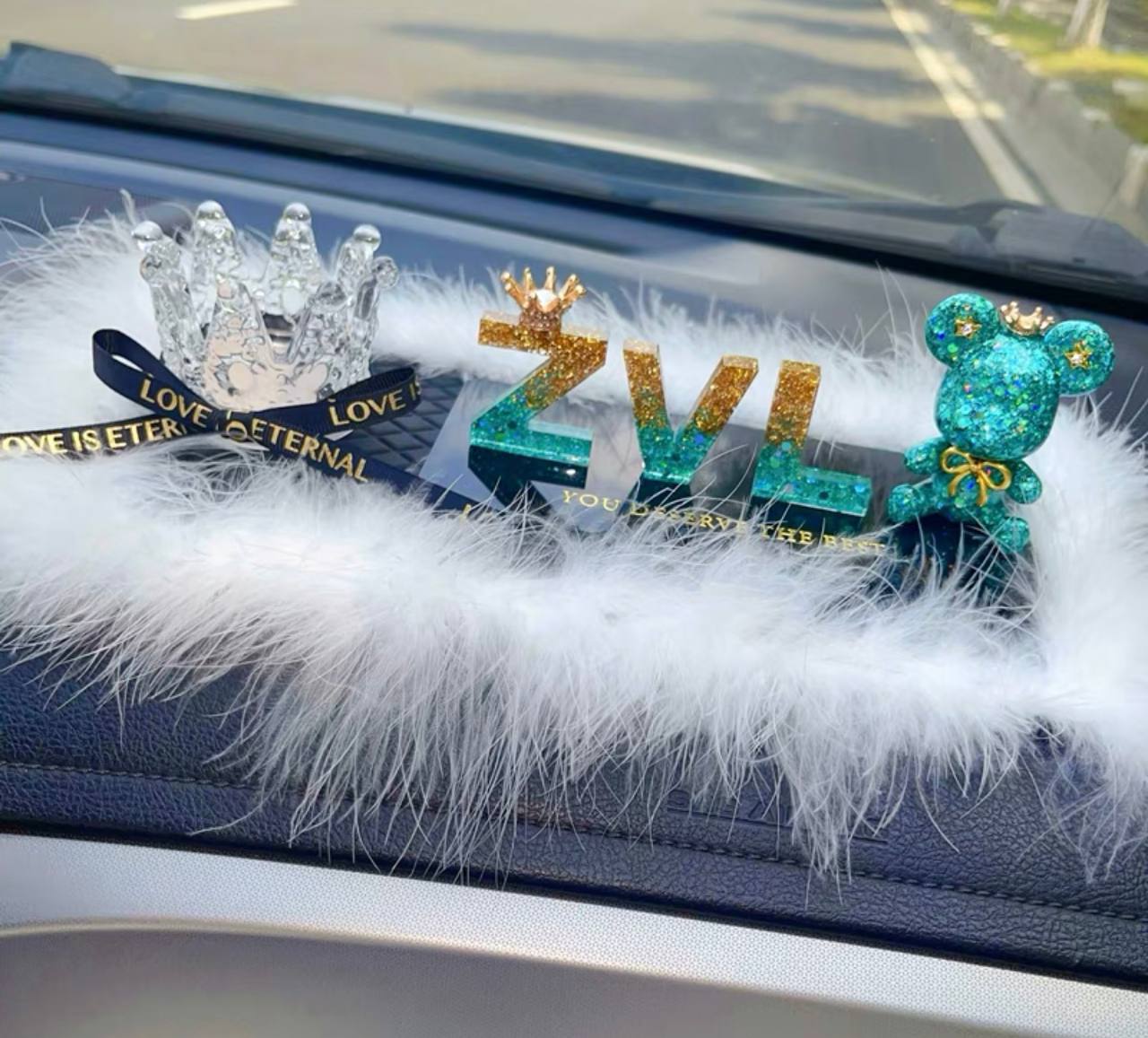 Luxurious Personalised Car Ornaments for wedding gifts, anniversary gifts, and birthday gifts