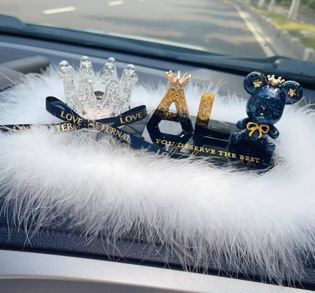 Luxurious Personalised Car Ornaments for wedding gifts, anniversary gifts, and birthday gifts