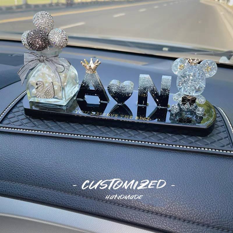 Luxurious Personalised Car Ornaments for wedding gifts, anniversary gifts, and birthday gifts