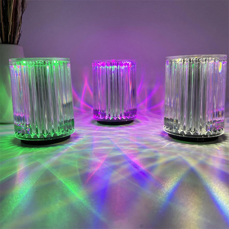 Crystal lamp table