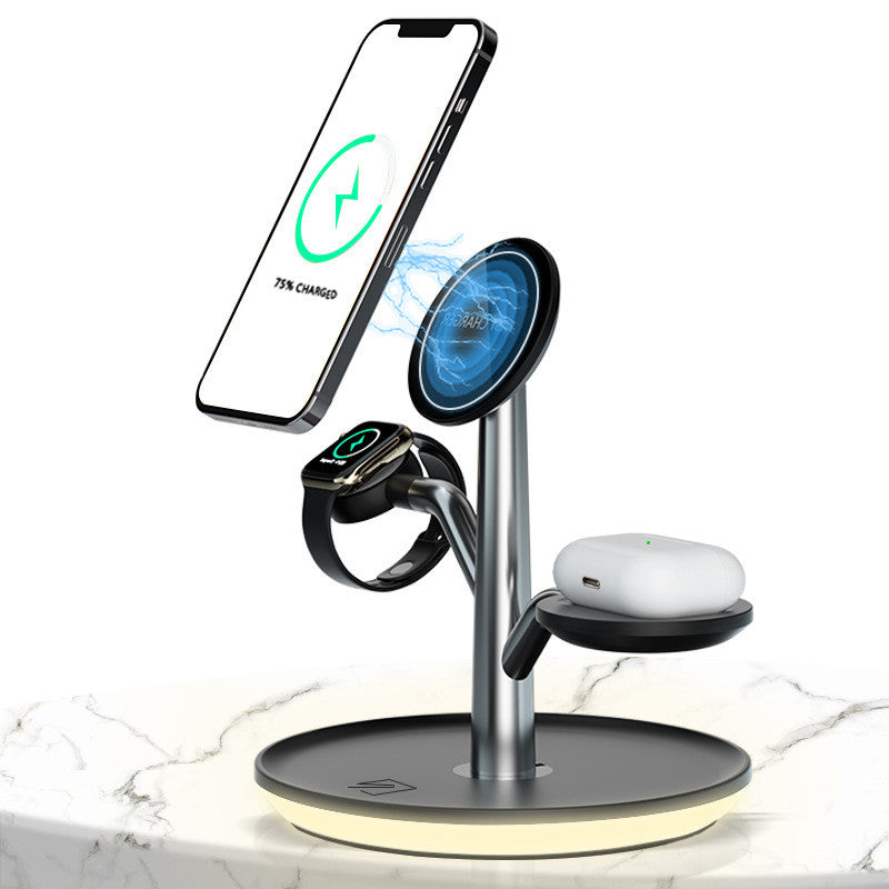 Multifunctional Mobile Phone Magnetic Suction Wireless Charger Bracket